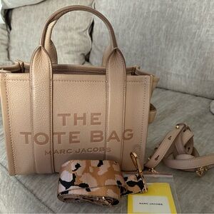 Marc Jacobs Beige Tote with Patterned Strap